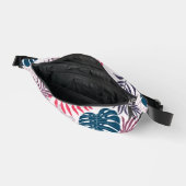 Summer palm layout rainforest leaf motif beach bauchtasche (Offen)
