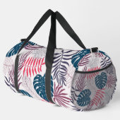 Summer palm layout rainforest leaf motif beach  duffle bag (Rechte Ecke)