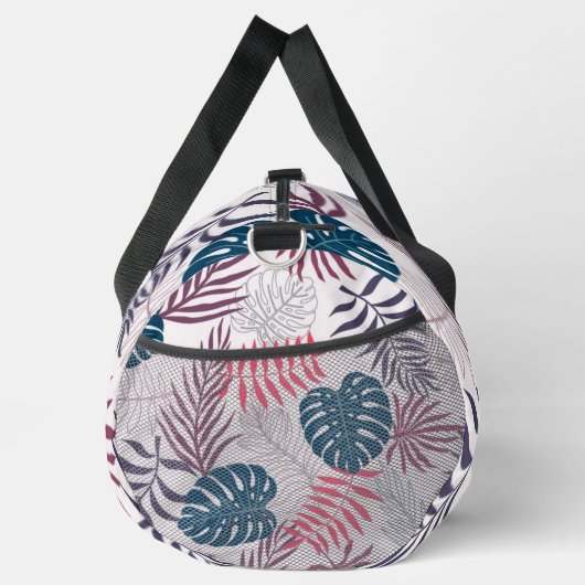 Summer palm layout rainforest leaf motif beach  duffle bag (Rechts)