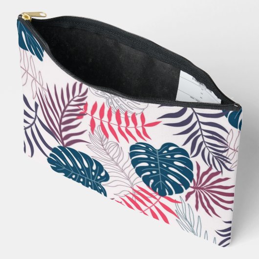 Summer palm layout rainforest leaf motif beach  zubehörtasche (Offen)