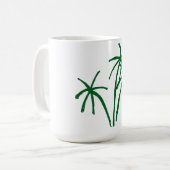 Summer Palm Tree Coffee Tasse (Vorderseite Links)