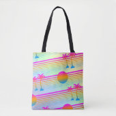 Summer Palm Tree Tote Bag Tasche (Vorderseite)