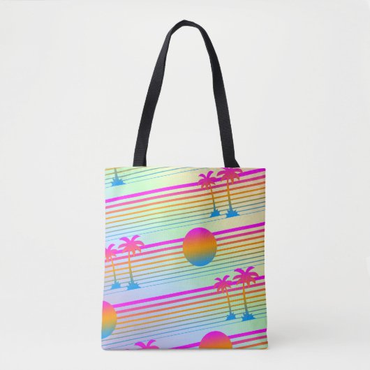 Summer Palm Tree Tote Bag Tasche (Vorderseite)