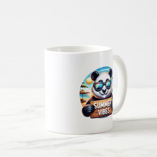 Summer Panda Kaffeetasse (VorderseiteRechts)