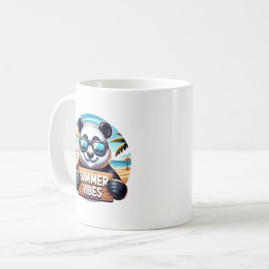 Summer Panda Kaffeetasse (Vorderseite Links)
