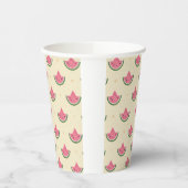 Summer Paper Cups Pink Watermelons - 8oz Pappbecher (Links)