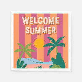Summer Paper Napkin Serviette