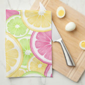 Summer Paper von Pop "Bright and Fun Citrus" Geschirrtuch (Viertel Falte)