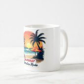 Summer Paradise Mode Retro Beach Mug Kaffeetasse (VorderseiteRechts)