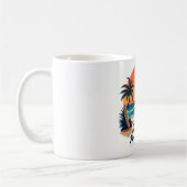Summer Paradise Mode Retro Beach Mug Kaffeetasse (Links)