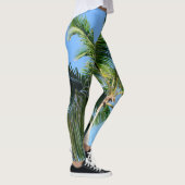 Summer Paradise Palm Tree #2 #tropical #wall #art Leggings (Rechts)