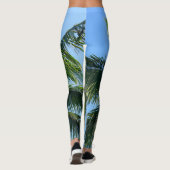 Summer Paradise Palm Tree #2 #tropical #wall #art Leggings (Rückseite)