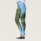 Summer Paradise Palm Tree #2 #tropical #wall #art Leggings (Links)