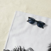 Summer Paradise Palm Tree #3 #tropical #wall #art Strandtuch (Beispiel)