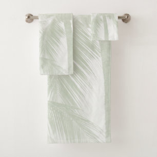 Summer Paradise Palms #6 #tropical #wall #art Badhandtuch Set