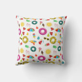 Summer Party Beach Fun Muster Kissen (Rückseite)