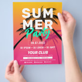 Summer Party / Beach Party / Summer festival Flyer (Hand)
