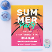 Summer Party / Beach Party / Summer festival Flyer (Einzeln)