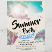 Summer Party / Beach Party (Vorlage) Flyer (Vorne)