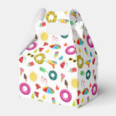 Summer Party Beach Pool Fun Muster Geschenkschachtel (Rückseite)