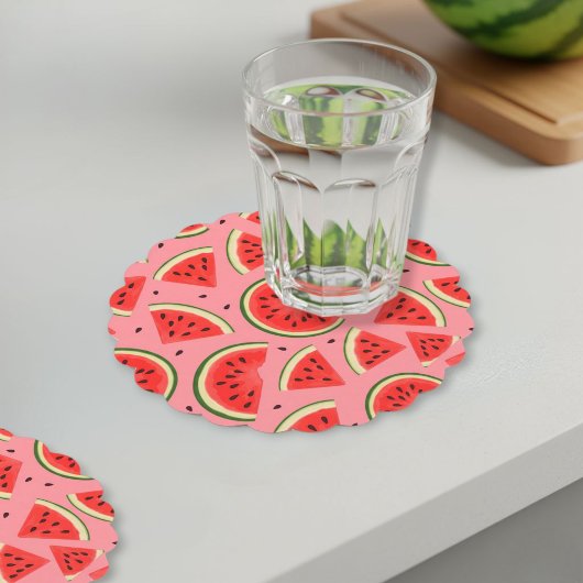 Summer Party Cardboard Coasters - Set of 6 Untersetzer