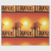 Summer Party Dance Wrapping Paper Geschenkpapier (Flach)