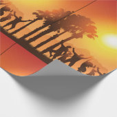 Summer Party Dance Wrapping Paper Geschenkpapier (Ecke)