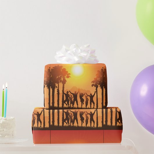 Summer Party Dance Wrapping Paper Geschenkpapier