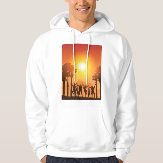 Summer Party Dancing Mens Hoodie (Vorderseite)