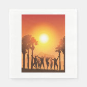 Summer Party Dancing Paper Napkins Serviette (Vorderseite)
