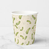 Summer Party Dill Pickle Musterpapierkassetten Pappbecher (Rechts)