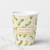 Summer Party Dill Pickle Musterpapierkassetten Pappbecher (Vorderseite)