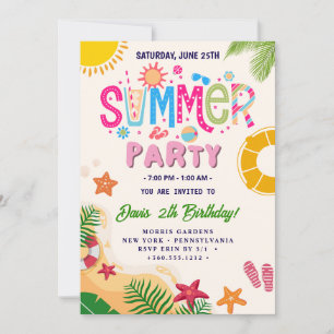 Summer Party Einladung