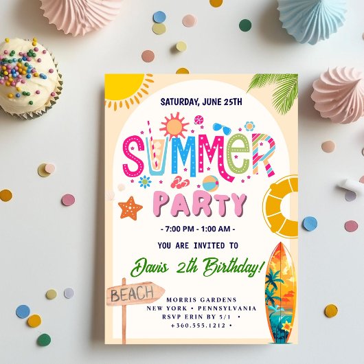 Summer Party Einladung