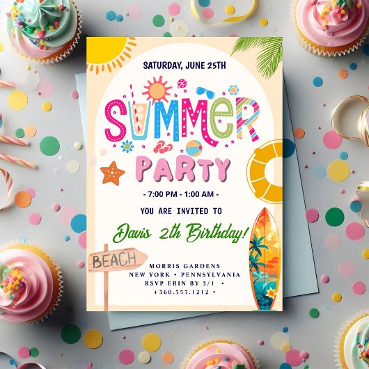 Summer Party Einladung