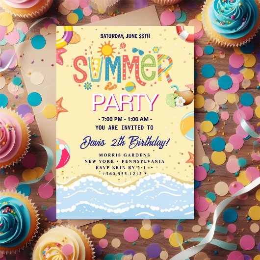 Summer Party Einladung