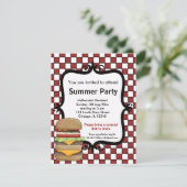 Summer Party Einladung (Stehend Vorderseite)
