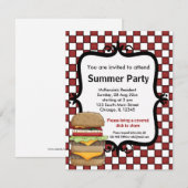 Summer Party Einladung (Vorne/Hinten)