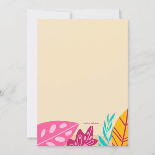 Summer Party Einladung (Rückseite)