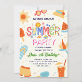 Summer Party Einladung (Vorderseite)