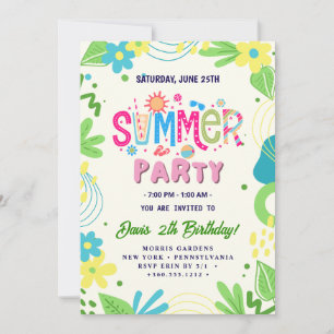 Summer Party Einladung