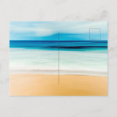 Summer Party Küstenstrand tropische Einladung Postkarte (Rückseite)