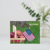 Summer Party laden Postkarte (Stehend Vorderseite)