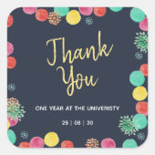 Summer Party Lampen Einladung Platz Aufkleber (Vorderseite)