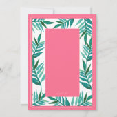 Summer Party Palms Einladung (Rückseite)