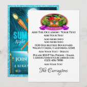 Summer Party - Siehe Rückseite Einladung (Vorne/Hinten)