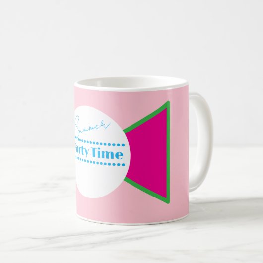 Summer Party Time Mug Kaffeetasse (VorderseiteRechts)