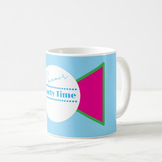 Summer Party Time Mug Kaffeetasse (VorderseiteRechts)