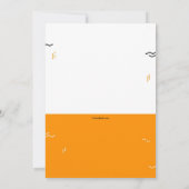 Summer Party Trendy Einladung (Rückseite)