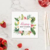Summer Party Tropical Baby Dusche Papier Napkin Serviette (Beispiel)